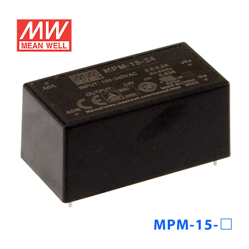 Mean Well MPM-15-15 Power Supply 15W 15V