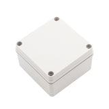 Boxco S-Series 4.92 x 4.92 x 2.95 Inches(125x125x75mm) Plastic Enclosure, IP67, IK08, PC, Grey Cover, Screw Type - PHOTO 1
