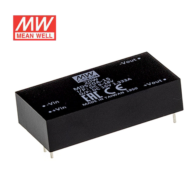 Mean Well MDS20C-15 DC-DC Converter - 20W - 36~75V in 15V out