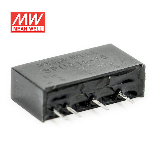 Mean Well SPU01L-15 DC-DC Converter - 1W - 4.4~5.5V in 15V out