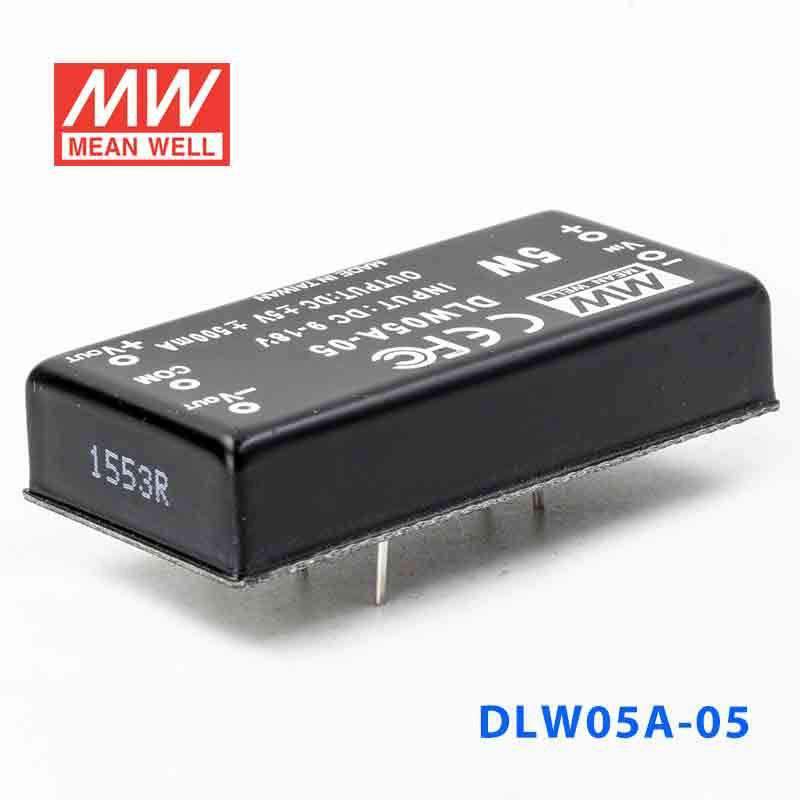 Mean Well DLW05A-05 DC-DC Converter - 5W - 9~18V in ±5V out - PHOTO 1