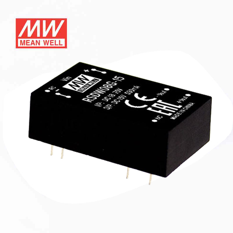 Mean Well RSDW08F-15 DC-DC Converter - 8W - 3~36V in 15V out