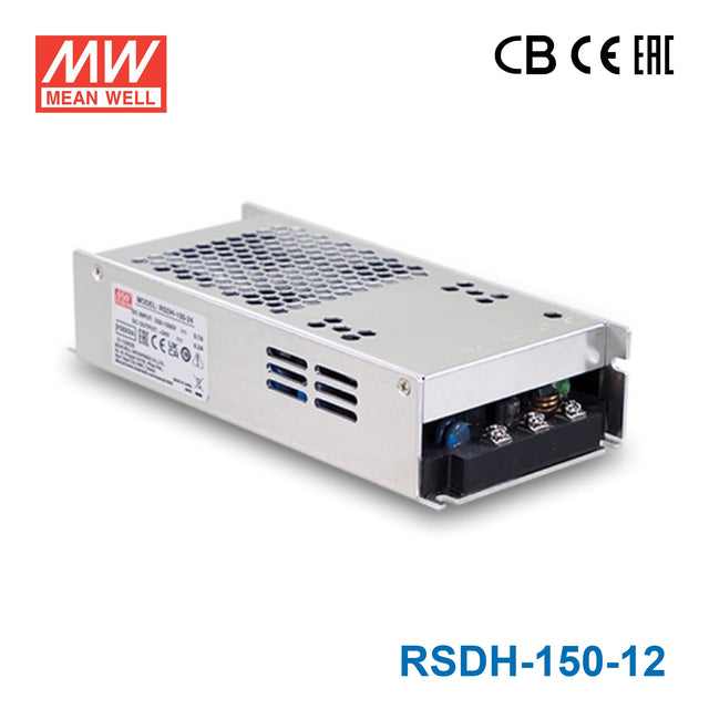 Mean Well RSDH-150-12 Ultra Wide Input DC-DC Converter, 250V-1500VDC Input, 12V Output 10A