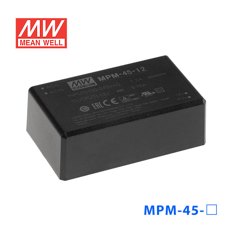 Mean Well MPM-45-15 Power Supply 45W 15V