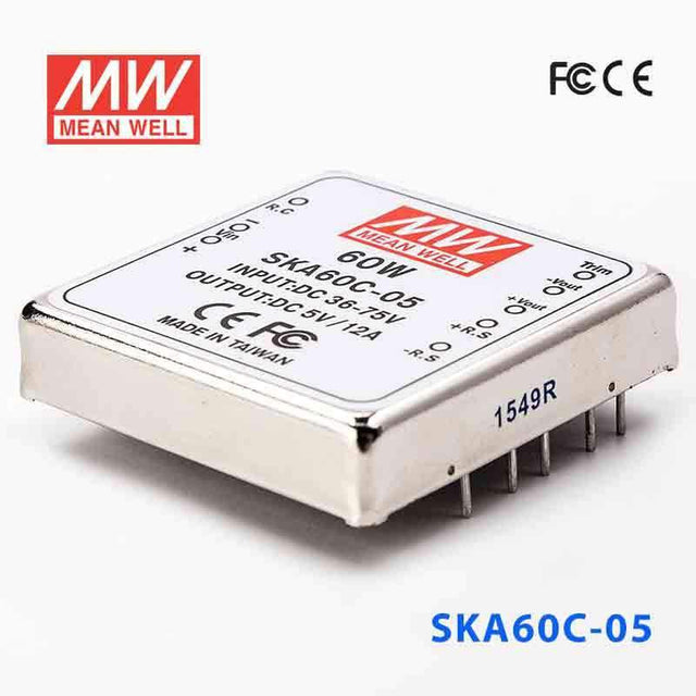 Mean Well SKA60C-05 DC-DC Converter - 60W - 36~75V in 5V out