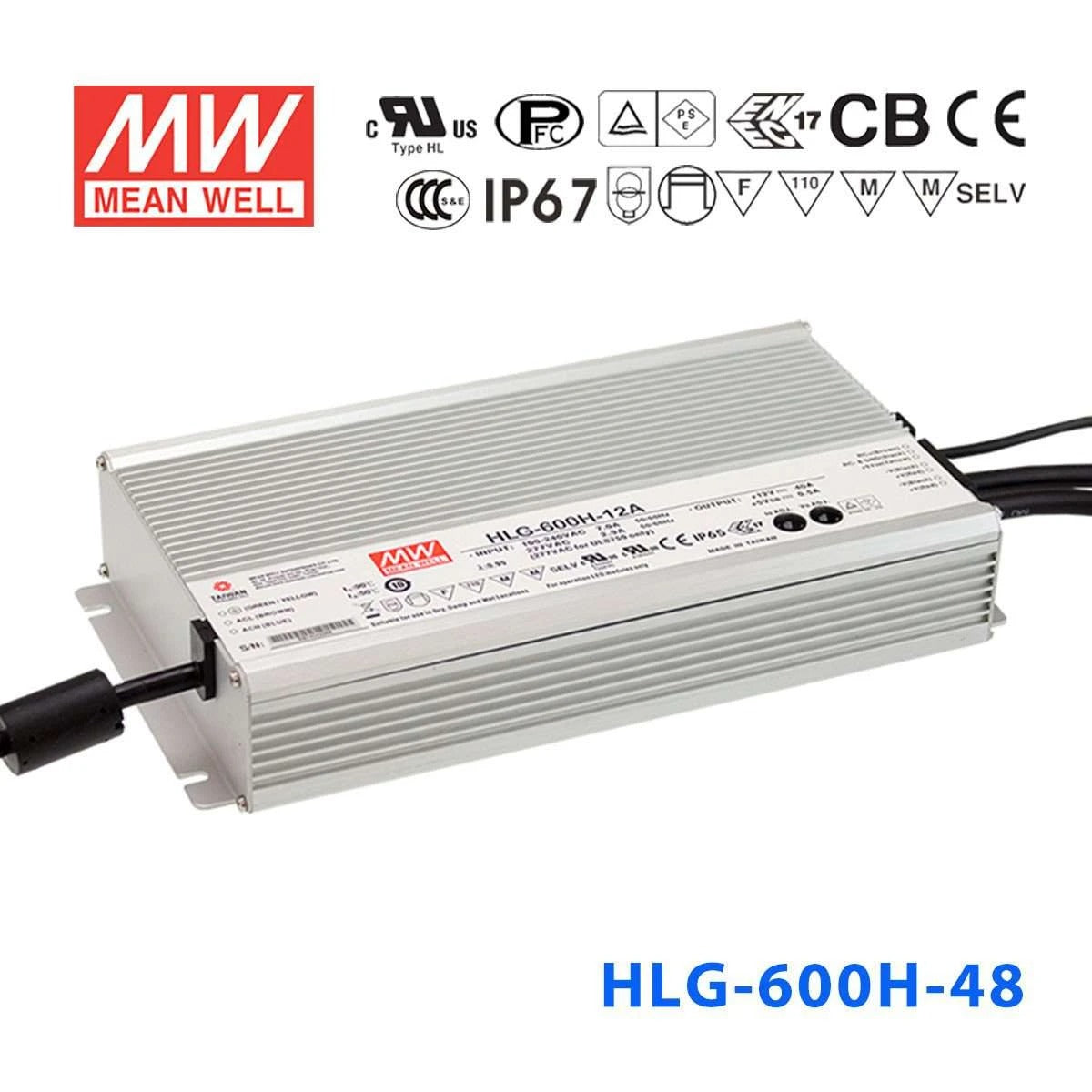 Mean Well HLG-600H-48 Power Supply 600W 48V 12.5A