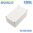Boxco S-Series 5.91 x 9.84 x 3.94 Inches(150x250x100mm) Plastic Enclosure, IP67, IK08, PC, Grey Cover, Screw Type