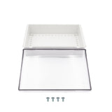 Boxco P-Series 11.81 x 15.75 x 4.72 inches(300 x 400 x 120mm) Plastic Enclosure, IP67, IK08, PC, Transparent Cover, Molded Hinge and Latch Type - PHOTO 1
