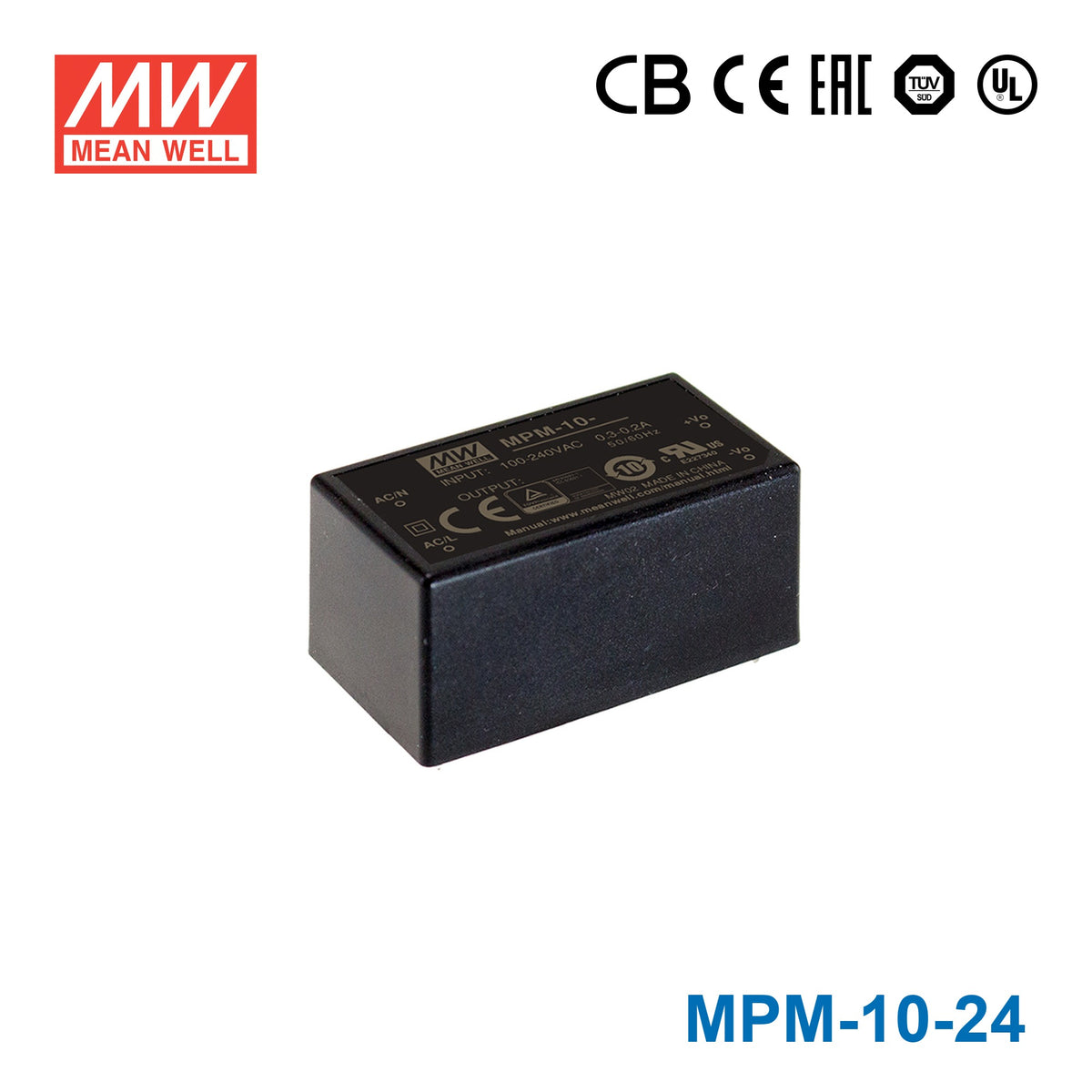 Mean Well MPM-10-24 Power Supply 10W 24V 420mA