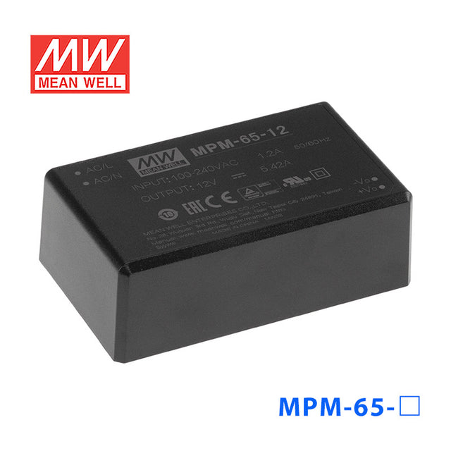 Mean Well MPM-65-12 Power Supply 65W 12V