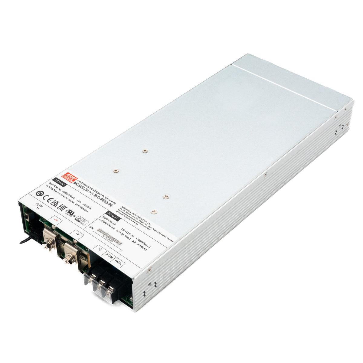 Mean Well BIC-2200-96 Bidirectional Power Supply with Energy Recycle Function 2.2KW 22.5A - PHOTO 1