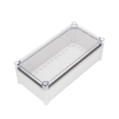 Boxco S-Series 7.48 x 14.96 x 5.12 Inches(190x380x130mm) Plastic Enclosure, IP67, IK08, ABS, Transparent Cover, Screw Type - PHOTO 1