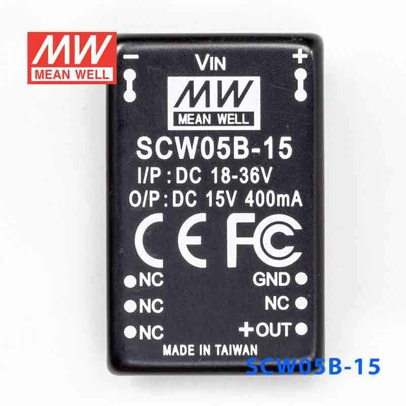 Mean Well SCW05B-15 DC-DC Converter - 5W 18~36V DC in 15V out - PHOTO 2