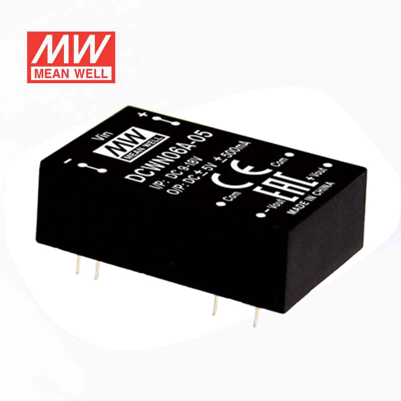 Mean Well DCWN06B-05 DC-DC Converter - 6W 18~36V DC in 5V out