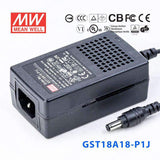 Mean Well GST18A18-P1J Power Supply 18W 18V 1A