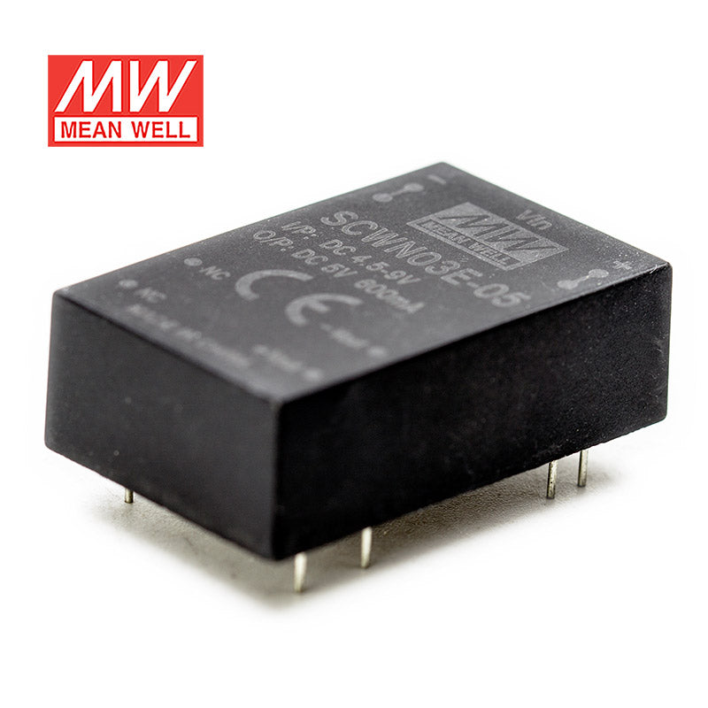 Mean Well SCWN03E-05 DC-DC Converter - 3W 4.5~9V DC in 5V out