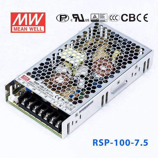 Mean Well RSP-100-7.5 Power Supply 100W 7.5V 13.5A