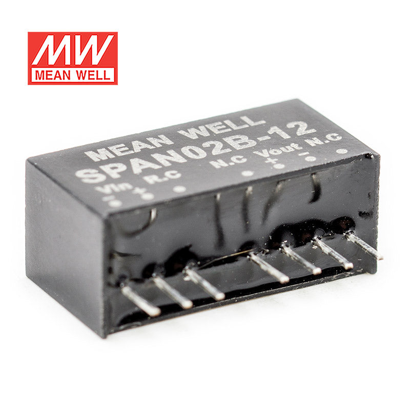 Mean Well SPAN02B-12 DC-DC Converter - 2W - 18~36V in 12V out