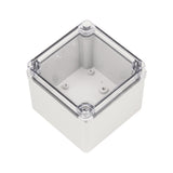 Boxco S-Series 3.94 x 3.94 x 2.95 Inches(100x100x75mm) Plastic Enclosure, IP67, IK08, ABS, Transparent Cover, Screw Type - PHOTO 3