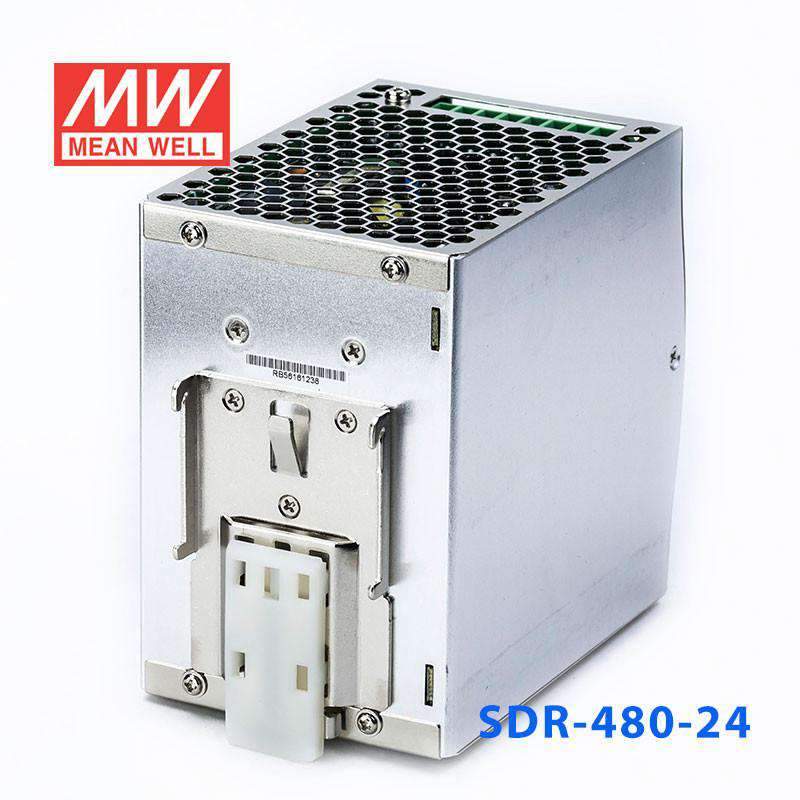 Mean Well SDR-480-24 Single Output Industrial Power Supply 480W 24V 20A - DIN Rail - PHOTO 3