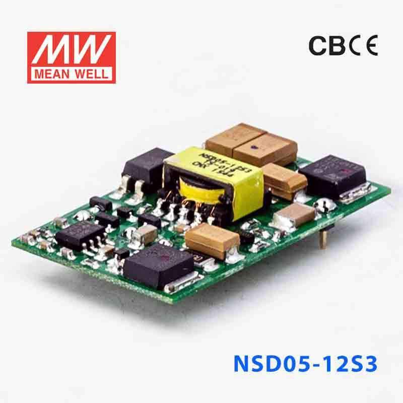 Mean Well NSD05-12S3 DC-DC Converter - 3.96W - 9.2~36V in 3.3V out