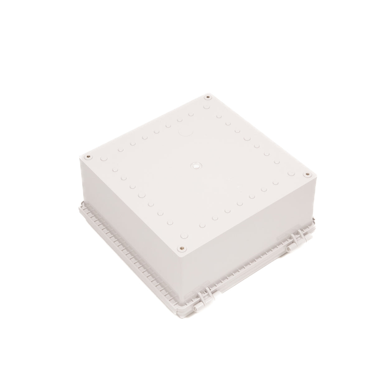 Boxco P-Series 11.81 x 11.81 x 5.91 Inches(300 x 300 x 150mm) Plastic Enclosure, IP67, IK08, ABS, Grey Cover, Molded Hinge and Latch Type - PHOTO 2