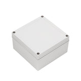 Boxco M-Series 7.09 x 7.09 x 4.92 Inches(180 x 180 x 125mm) Plastic Enclosure, IP67, IK08, PC, Grey Cover, Screw Type - PHOTO 1