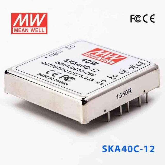 Mean Well SKA40C-12 DC-DC Converter - 35W - 36~75V in 12V out 3.33A