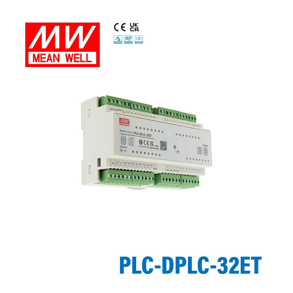Mean Well PLC-DPLC-32ET Programmable Logic Controller with Open PLC Architecture