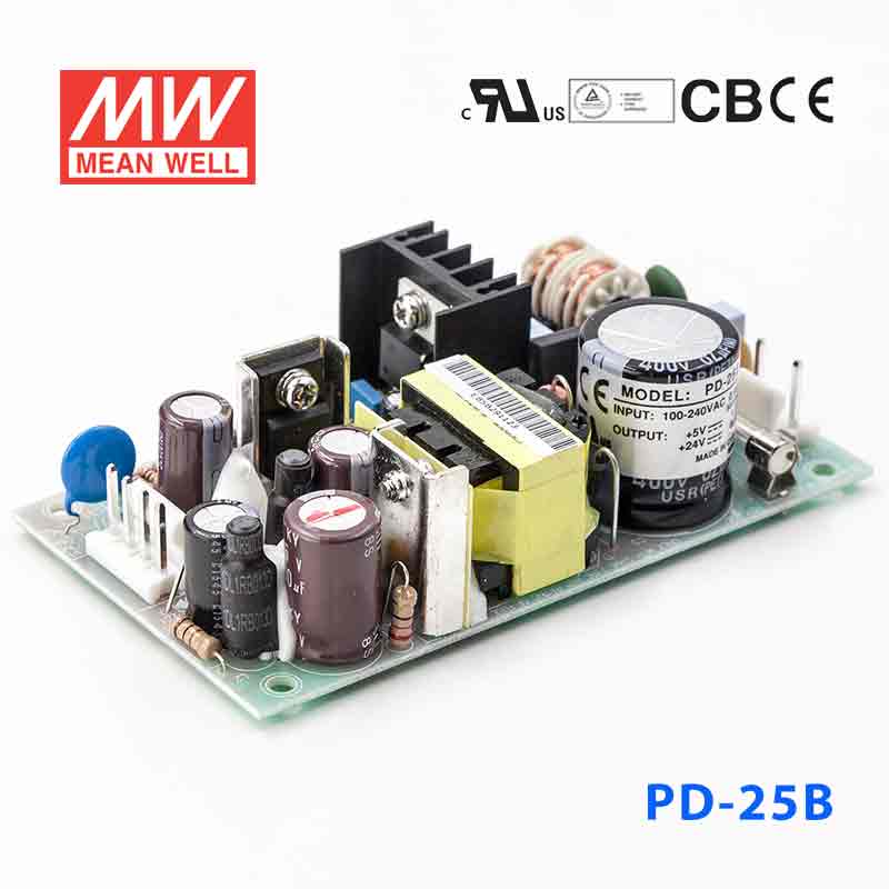 Mean Well PD-25B Power Supply 25W 5V 24V