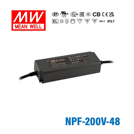 Mean Well NPF-200V-48 Power Supply 200W 48V 3 in 1 Dimmable 4.17A