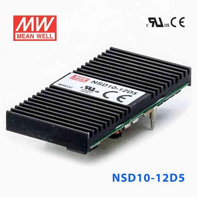 Mean Well NSD10-12D5 DC-DC Converter - 10W - 9.8~36V in ±5V out