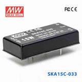 Mean Well SKA15C-033 DC-DC Converter - 15W - 36~72V in 3.3V out 3A