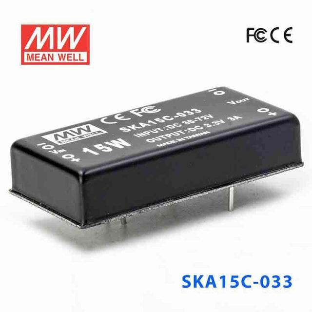 Mean Well SKA15C-033 DC-DC Converter - 15W - 36~72V in 3.3V out 3A