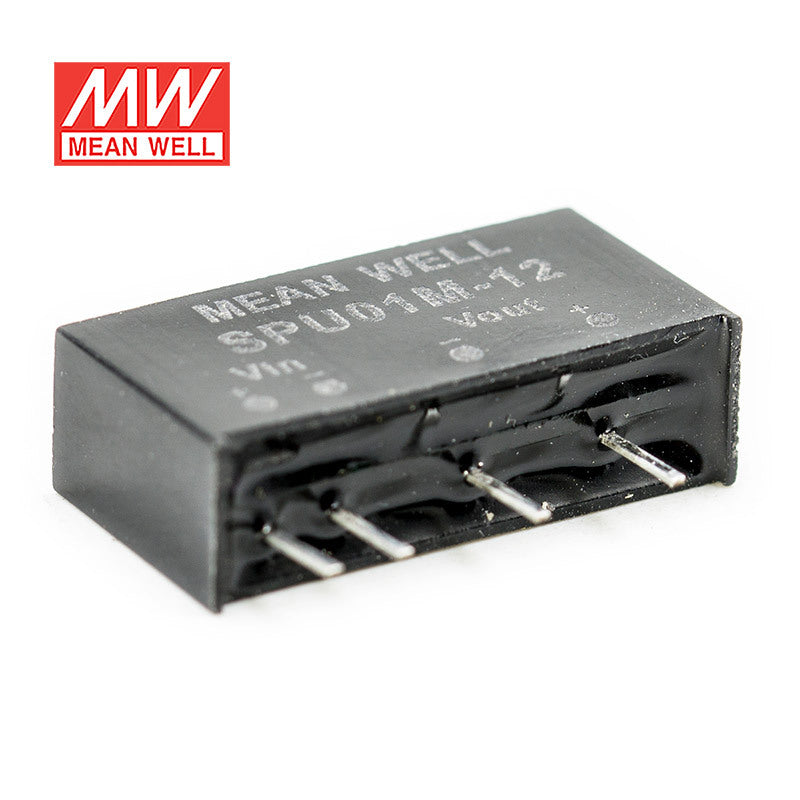 Mean Well SPU01M-12 DC-DC Converter - 1W - 10.8~13.2V in 12V out