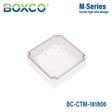 Boxco M-Series 7.09 x 7.09 x 2.36 Inches(180 x 180 x 60mm) Plastic Enclosure, IP67, IK08, PC, Transparent Cover, Screw Type