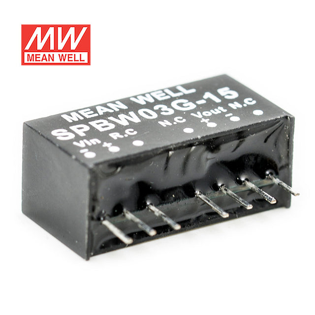 Mean Well SPBW03G-15 DC-DC Converter - 3W - 18~75V in 15V out