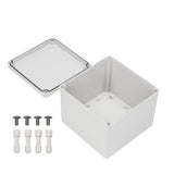 Boxco S-Series 7.87 x 7.87 x 6.3 Inches(200x200x160mm) Plastic Enclosure, IP67, IK08, PC, Grey Cover, Screw Type - PHOTO 2