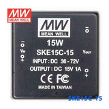 Mean Well SKE15C-15 DC-DC Converter - 15W - 36~72V in 15V out - PHOTO 2