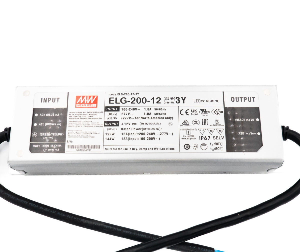 Mean Well ELG-200-12 Power Supply 192W 12V 16A - PHOTO 1
