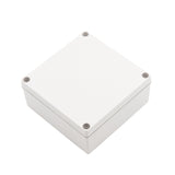 Boxco S-Series 6.3 x 6.3 x 2.76 Inches(160x160x70mm) Plastic Enclosure, IP67, IK08, PC, Grey Cover, Screw Type - PHOTO 2