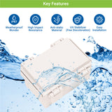 Boxco Q-Series 6.30 x 8.27 x 3.94 Inches(160 x 210 x 100mm) Plastic Enclosure, IP67, IK08, ABS, Grey Cover, Hinge Type with Plate - PHOTO 6
