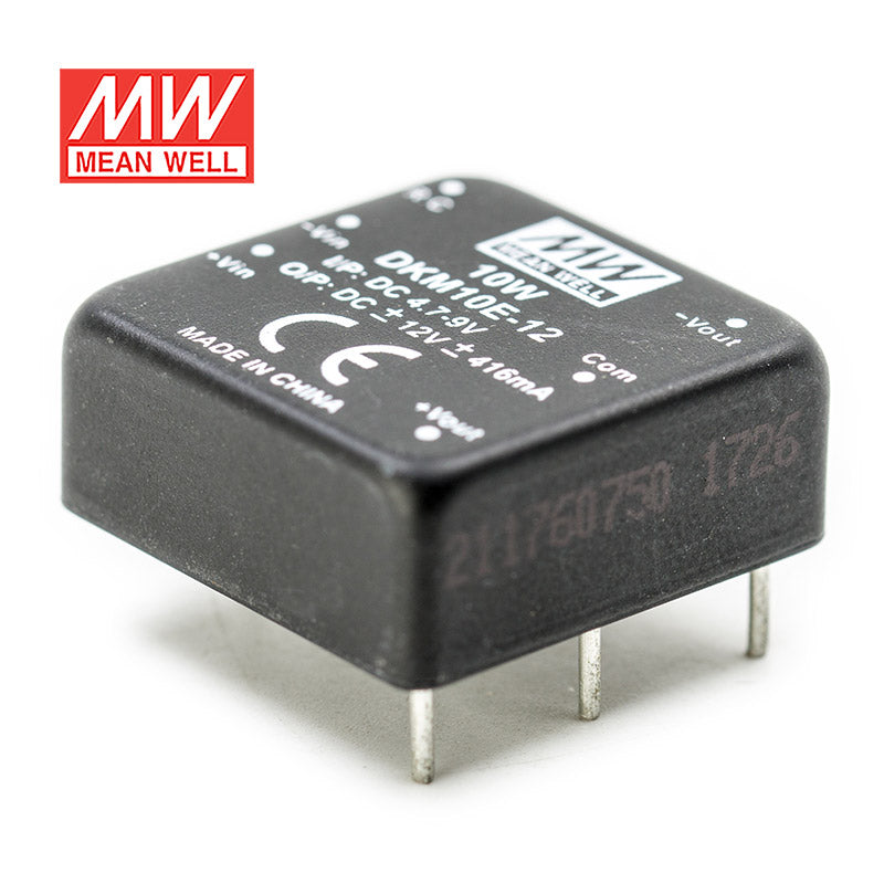 Mean Well DKM10E-12 DC-DC Converter - 10W - 4.7~9V in ±12V out