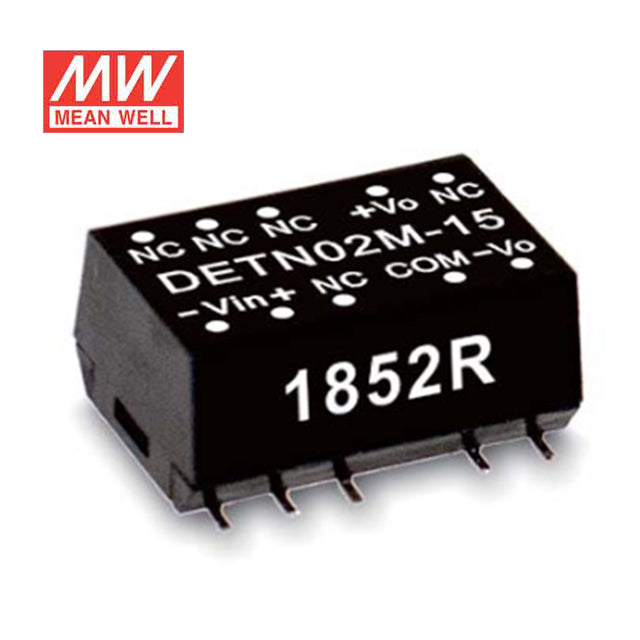 Mean Well DETN02N-15 DC-DC Converter - 2W - 21.6~26.4V in ±15V out