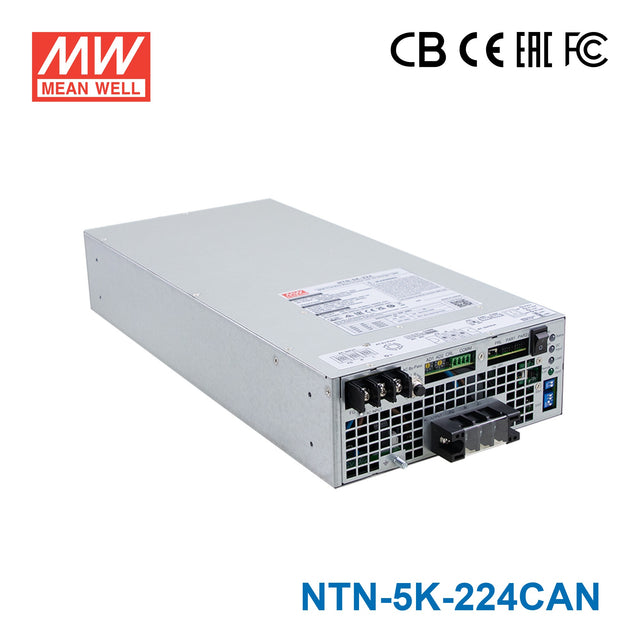 Mean Well NTN-5K-224CAN 5KW True Sine Wave Inverter with AC Charger/UPS, 24V In 230V Out