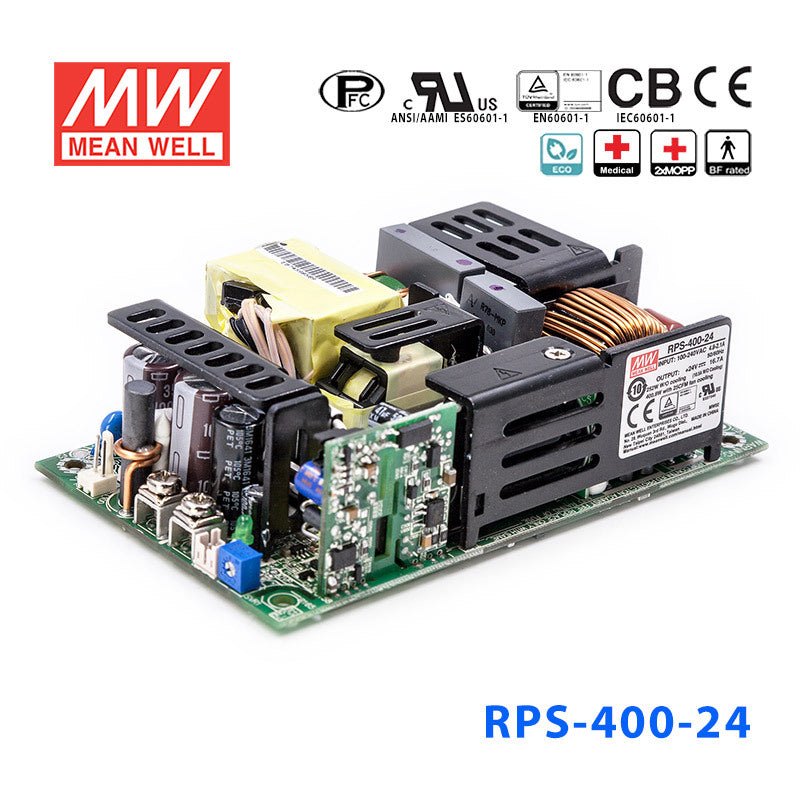 Mean Well RPS-400-24 Green Power Supply W 24V 10.5A - Medical Power Supply