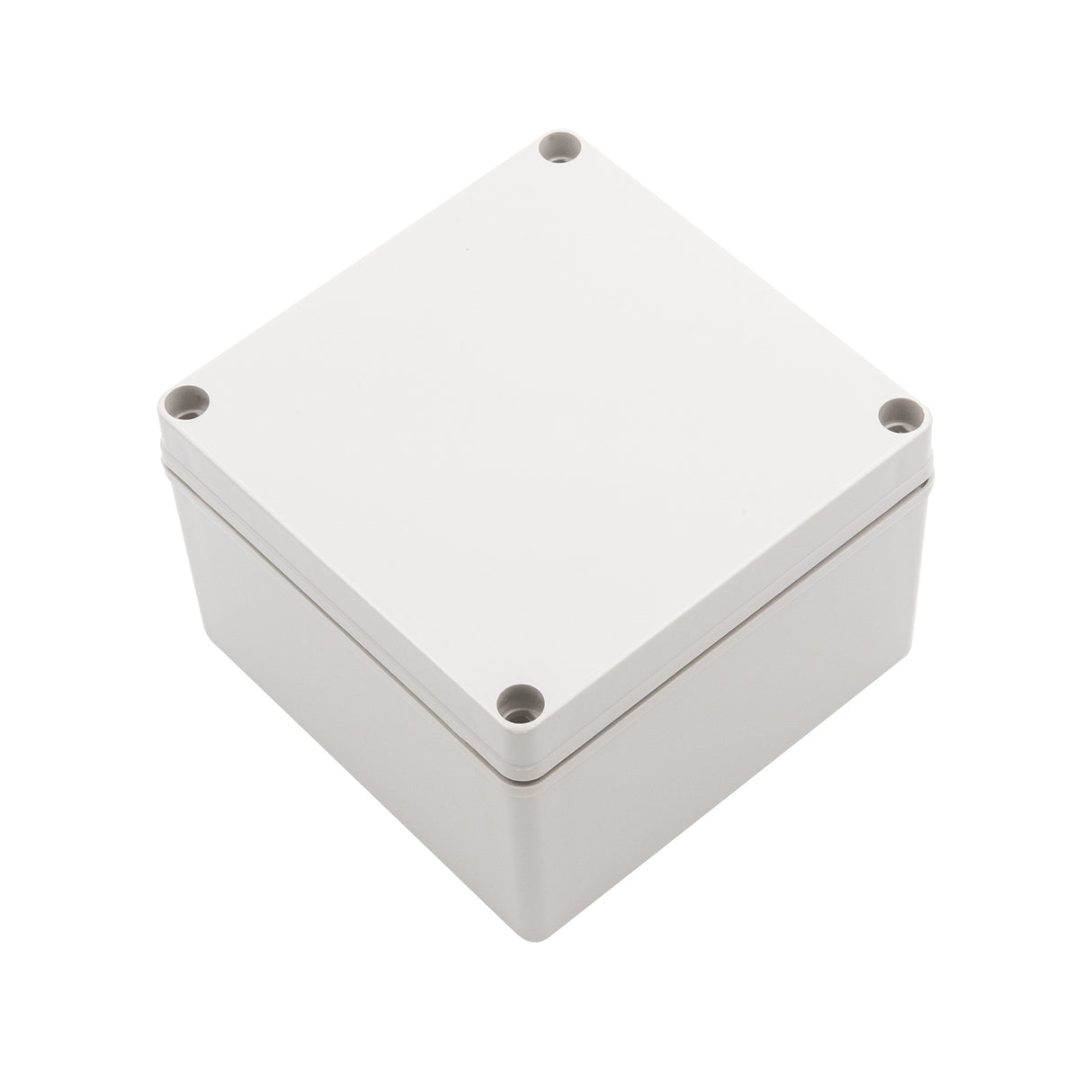 Boxco S-Series 5.91 x 5.91 x 3.94 Inches(150x150x100mm) Plastic Enclosure, IP67, IK08, PC, Grey Cover, Screw Type - PHOTO 3