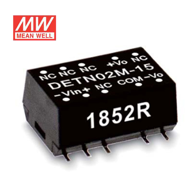 Mean Well DETN02L-05 DC-DC Converter - 2W - 4.5~5.5V in ±5V out