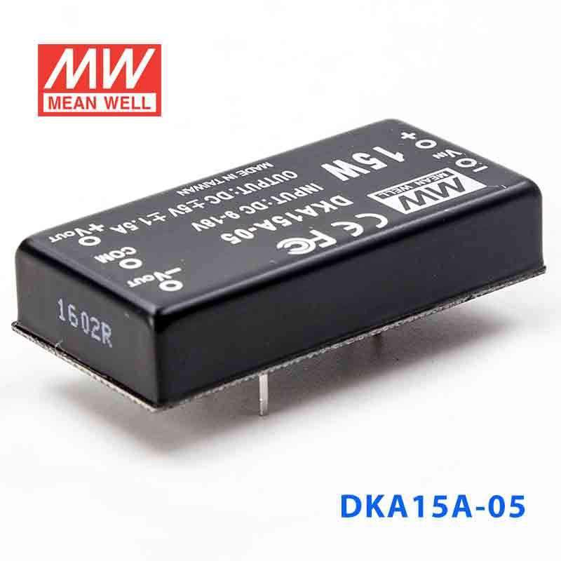 Mean Well DKA15A-05 DC-DC Converter - 15W - 9~18V in ±5V out - PHOTO 1