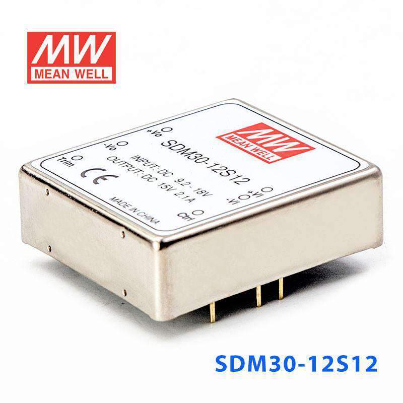 Mean Well SDM30-12S12 DC-DC Converter - 25.2W - 9.2~18V in 12V out - PHOTO 1